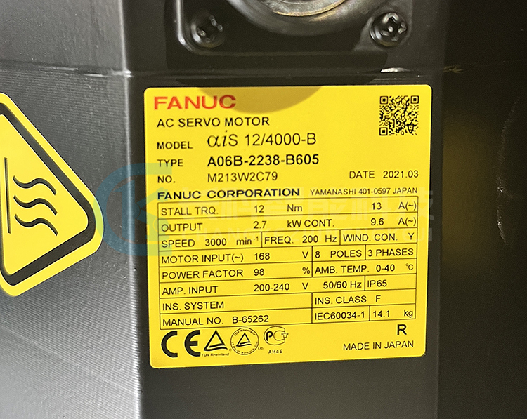 發(fā)那科伺服電機(jī)&alpha;is 12/4000-B A06B-2238-B605