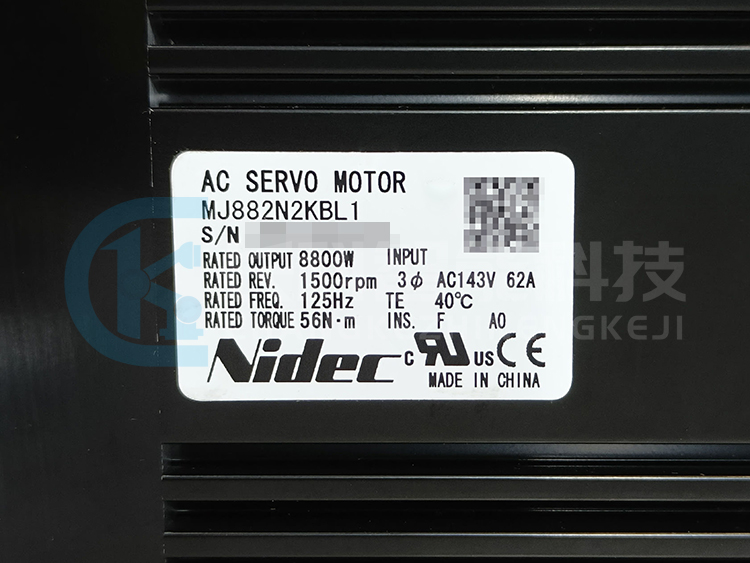 Nidec尼得科8800W超大功率伺服電機(jī)MJ882N2KBL1